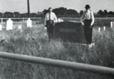  This Kreider monument was erected by Mary Kreider Witemeyer. In the picture, Judge Homer Kreider and Moses Kreider. Genealogy of John S. and Rebecca Kettering Kreider Family.