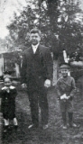  Harry Hughes with sons Karl and Paul. Genealogy of John S. and Rebecca Kettering Kreider Family.