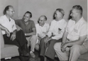  Meeting of bankers. Ethan Kreider second from right.
